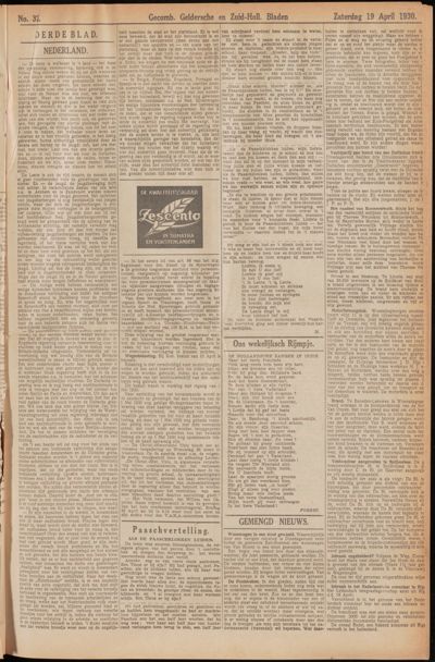 De Geldermalser, 19 april 1930