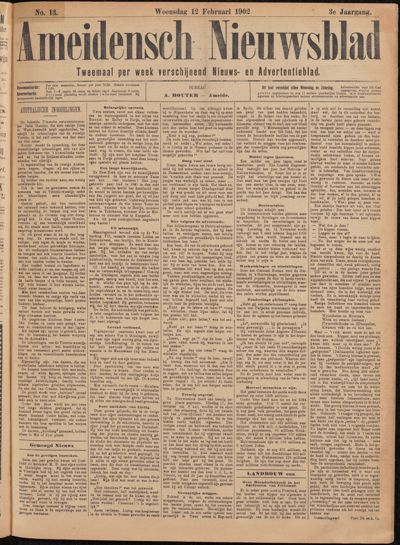 Ameidensch Nieuwsblad, 12 februari 1902