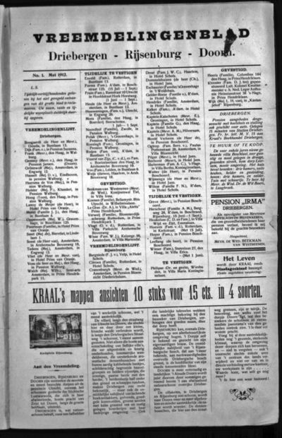 Pension- en Woningcourant, 1 mei 1912 (nr. 1, jrg. 12)