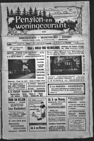 Pension- en Woningcourant, 10 augustus 1918 (nr. 5, jrg. 18)