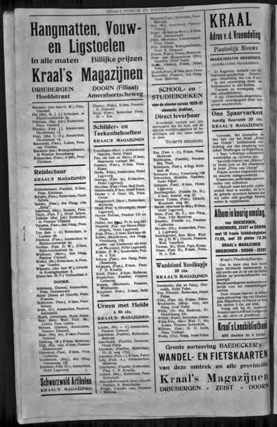 Pension- en Woningcourant, 10 augustus 1920 (nr. 3, jrg. 20)