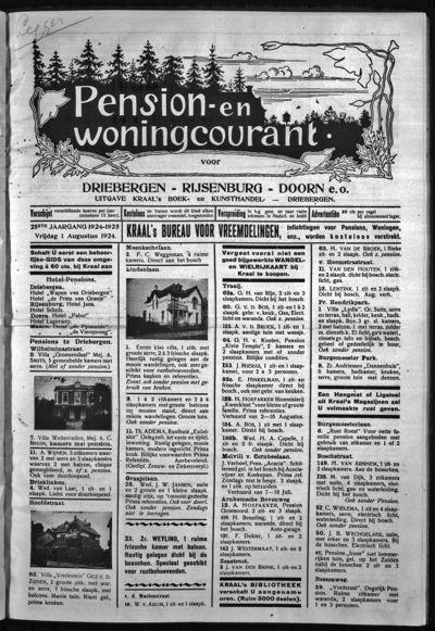 Pension- en Woningcourant, 1 augustus 1924 (nr. 10, jrg. 24)