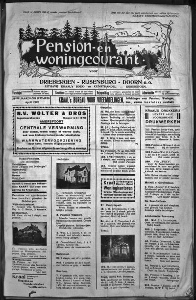 Pension- en Woningcourant, 1 april 1928 (nr. 1, jrg. 28)