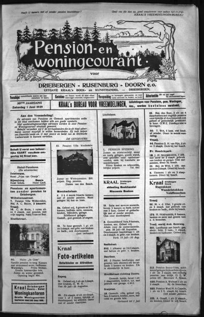 Pension- en Woningcourant, 1 juni 1929 (nr. 6, jrg. 30)