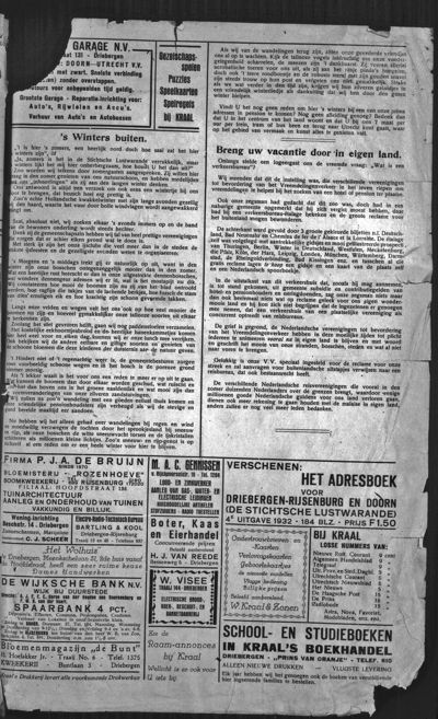 Pension- en Woningcourant, 1 december 1932 (nr. 10, jrg. 33)